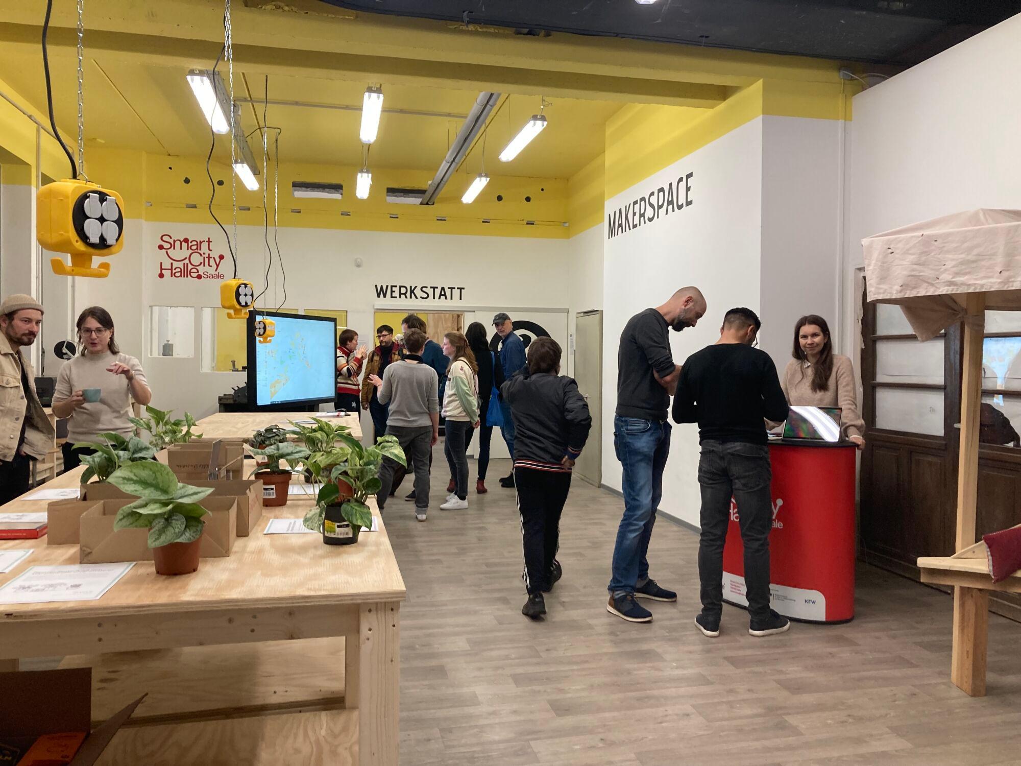 Impressionen vom Soft Opening des Smart-City-Bildungszentrums am 30. Oktober 2024 in der Passage 13.